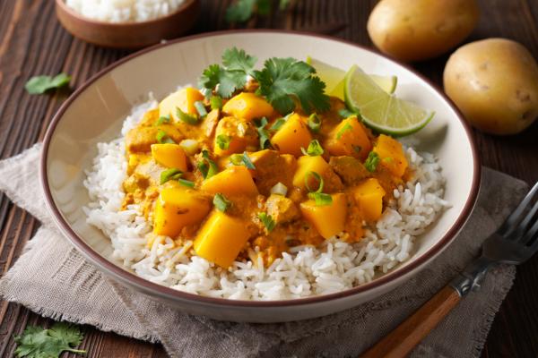 Würziges und cremiges Kartoffelcurry