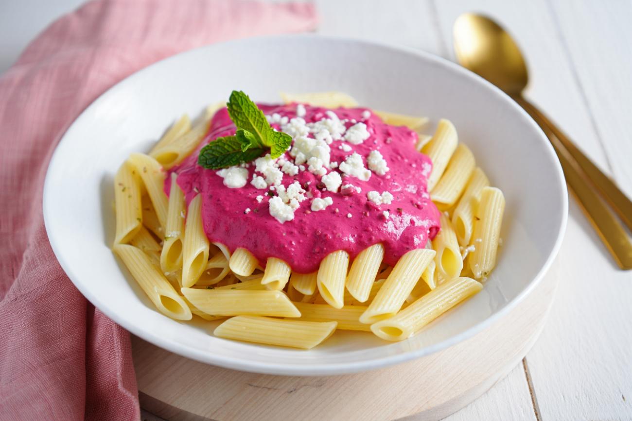 Pink Pasta, der Foodtrend mit roter Bete