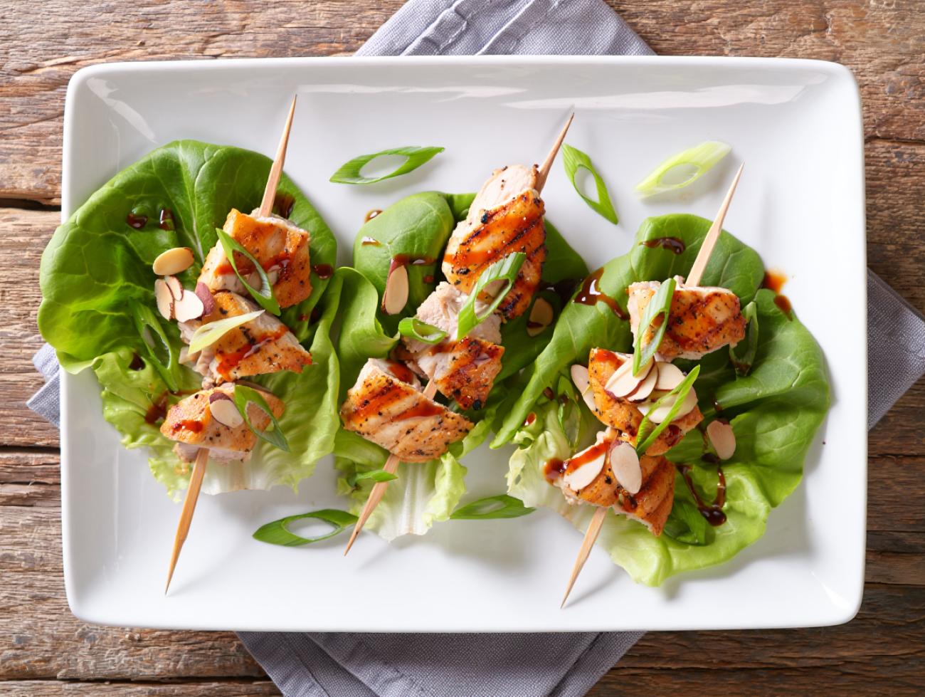 Teriyaki-Hähnchen-Spieße mit hausgemachter Marinade