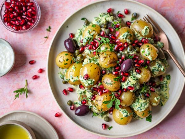 Orientalischer Kartoffelsalat mit Baba-Ganoush-Dressing
