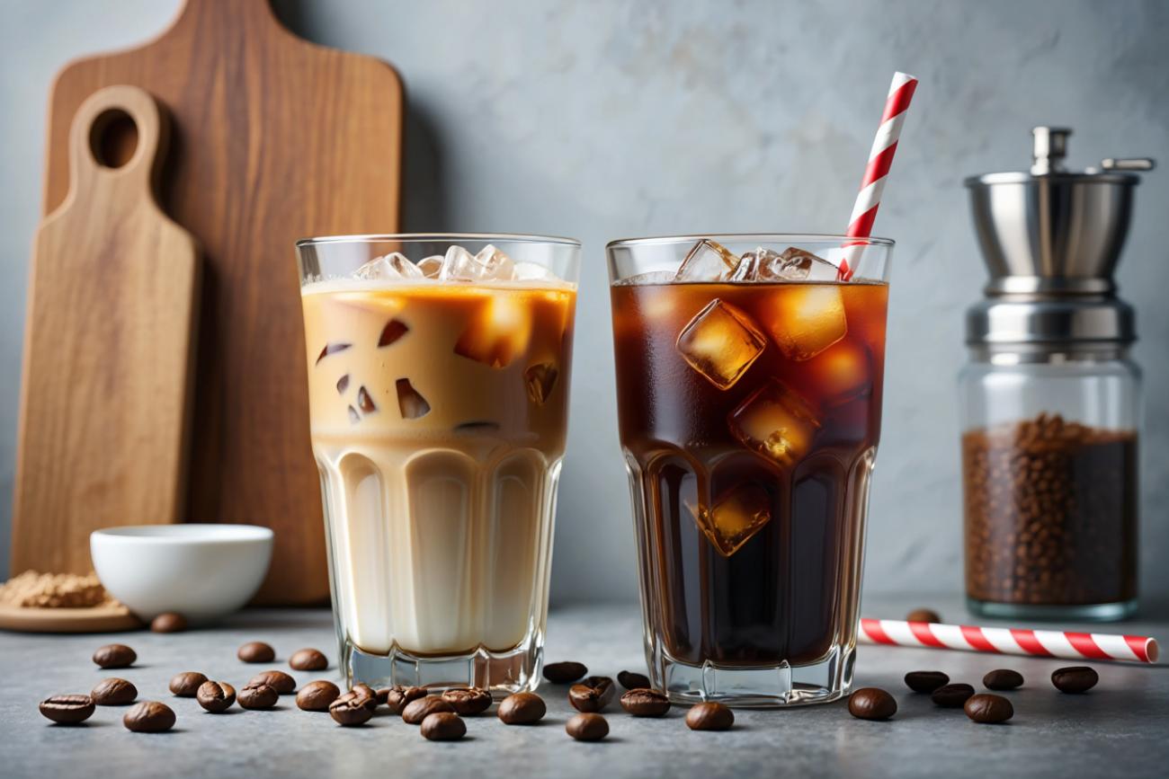 Eiskalter Cold Brew mit Kaffee-Eiswürfeln
